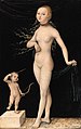 Venus und Cupid, 1525, Öl auf Holz, 39 × 26 cm, Privatbesitz