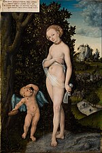 Լուկաս Կրանախ Ավագ, «Վեներան ու կուպիդոնը. մեղրի գող», 1530