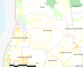 Mapa obce Geffosses