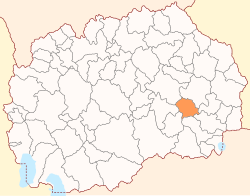 Location of Konče Municipality