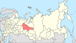 Ханты-Мансийский автономный округ — Югра на карте России