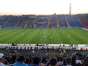Das Metallurg-Stadion im September 2012