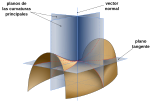 Miniatura para Plano normal (geometría)