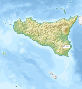 Situation sur la carte de Sicile