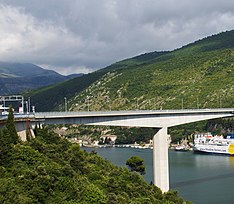 Nordteil der Brücke in Spannbeton­bauweise