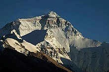 Foto a colori della parete Nord dell'Everest