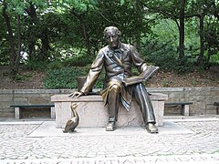 Hans Christian Andersen, Central Park de New York.