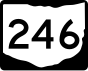 State Route 246 marker