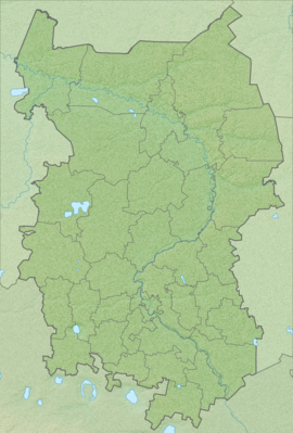 Location map Russia Omsk Oblast