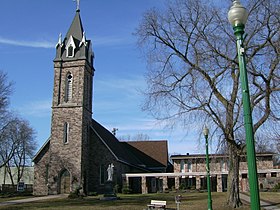 La cathédrale du Précieux-Sang (en) de Sault-Sainte-Marie.