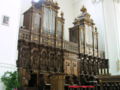 Choir stalls and organ in St Verena