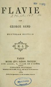 George Sand, Flavie, 1875    