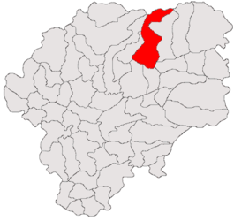 Location in Bistrița-Năsăud County