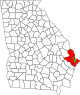 <b> Savannah, Georgia Metropolitan Statistical Area.svg (Kartvelio Metropolitan Statistical Area.svg) </b>