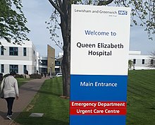 Знак, болница кралица Елизабет, Уолуич (изрязан) .jpg