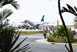 Small Planet Airlines A320 in Kambodscha