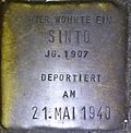 Stolperstein für ein Sinto (Nr. 74) (Kurze Straße 2a)