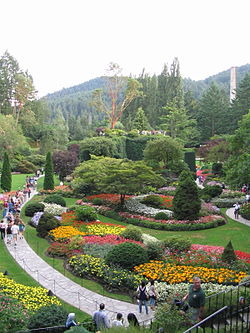 Victoria's world-famous Butchart Gardens are actually located in Central Saanich Sunken Garden.jpg