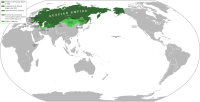 Red shows self-governing North American British colonies and pink shows claimed and largely indirectly controlled territories in 1775.