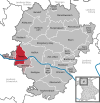 Lage der Gemeinde Theres im Landkreis Haßberge