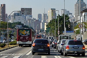 Traffic congestion, Sao Paulo, Brazil