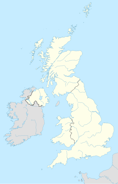 A map of the British Isles. Dots of various colours show the locations of hoards found across Britain. The dots are in England and Scotland.