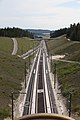 Einfädelung der Verbindungskurve aus Coburg (von links) in die Neubaustrecke aus Erfurt (von rechts)