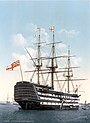 ХМС Виктори, адмиралски брод у хемпширском Портсмуту 1900. године