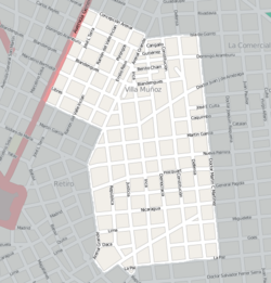 Street map of Villa Muñoz