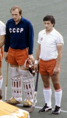 Леонид Павловский (справа) на Олимпийских играх 1980 в Москве