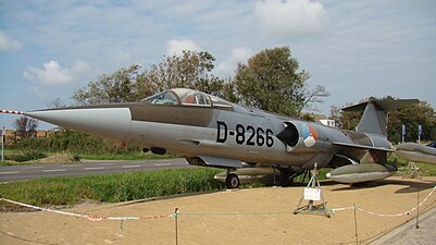 Deze F-104G Starfighter is inmiddels verwijderd.