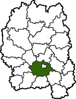 Raion location in Zhytomyr Oblast