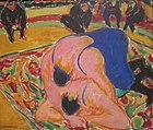 Ernst Ludwig Kirchner, Zapasy w cyrku, 1909