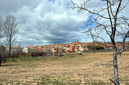 Vista parcial de Torrebaja (Valencia), desde El Rento.