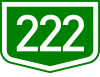 Main road 222 shield