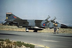 A RAF 56. századának XV464 lajstromú Phantom FGR.2-je Cipruson 1980-ban