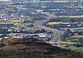 Vue d'ensemble des premiers kilomètres de l'A71 à Clermont-Ferrand