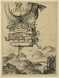 Cures d'air dans la montagne Ilustración de Vingtième Siècle 1883