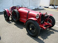 Photo d'une Alfa Romeo 8C 2300 Corto Monza statique.