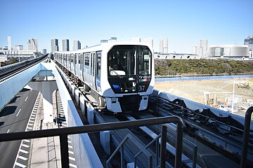 Yurikamome-metro Ariake tennis no morin asemalla