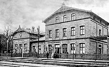 Bahnhofsgebäude Neuenhagen 1903 (Südseite)