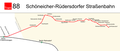 VERKEHR: Verlauf der Schöneiche-Rüdersdorfer Straßenbahn