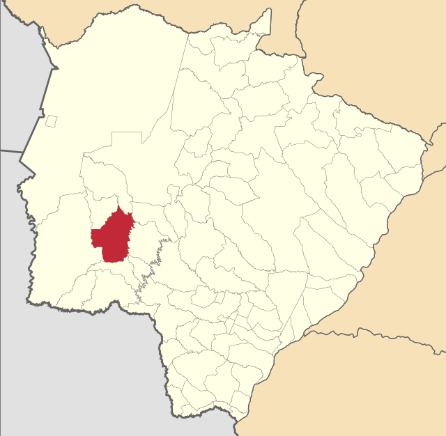 Localização de Bonito em Mato Grosso do Sul