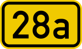 Abzweig der Bundesstraße 28