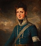 Carl Fredrik Reinhold von Essen i uniform med epåletter för en löjtnant, 1808. Porträtt av Carl Fredrik von Breda.