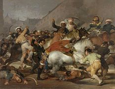 La carga de los mamelucos, de Goya (1814).