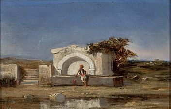 Paysage à la fontaine (vers 1860), musée d'art de São Paulo.