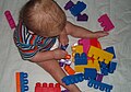 Child playing with large Mega Bloks.jpg