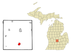 Location of DeWitt, Michigan