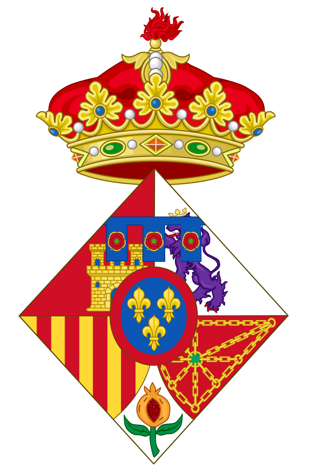Description de l'image Coat of Infanta Sofía of Spain.svg.